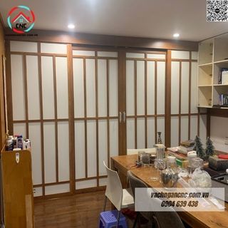 40 Mẫu vách ngăn phòng ngủ bằng gỗ công nghiệp đẹp hiện đại
