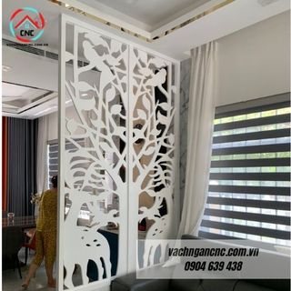 40 Mẫu vách ngăn phòng ngủ bằng gỗ công nghiệp đẹp hiện đại