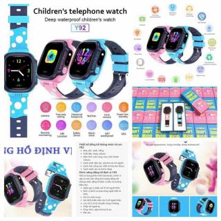 ĐỒNG HỒ ĐỊNH VỊ TRẺ EM Y92 CHÍNH HÃNG FULLBOX DÂY SILICON 1