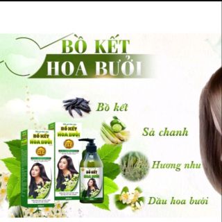 DẦU GỘI THẢO DƯỢC BỒ KẾT HOA BƯỞI SẠCH GÀU,HẾT NGỨA,GIẢM GÃY RỤNG ,GIẢM STRESS GIÚP TÓC DÀY ,MỀM MƯỢT - CLC