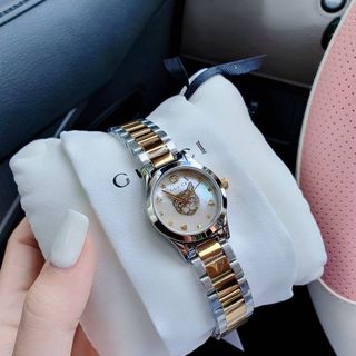 ĐỒNG HỒ NỮ CAO CẤP GU CII MẶT MÈO XINH XẮN DÂY THÉP 3