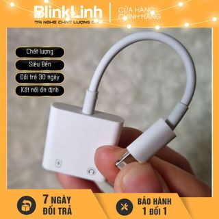 Cáp chuyển cổng lightning sang 3.5 + sạc, Không kết nối Bluetooth giá sỉ