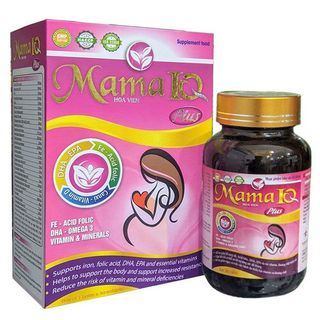 Bổ bầu Mama IQ Plus - Bổ sung Sắt, Canxi, DHA, Omega 3 và các vitamin, khoáng chất thiết yếu cho phụ nữ có thai và sau sinh
