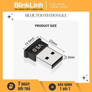 USB Bluetooth Dongle 5.0 giúp máy tính bàn, máy tính cây, Laptop thu phát sóng bluetooth