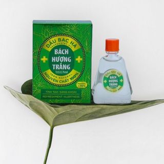 Tinh Dầu Bạc Hà nguyên chất 100%- Dầu bạc hà Bách Hương Trắng dùng xoa phòng cảm cúm, cho vào máy xông khử mùi, thư giãn