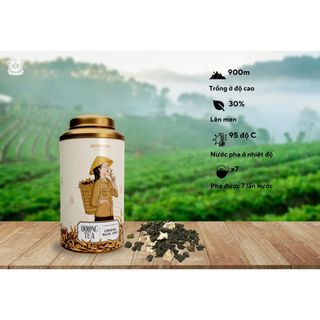 Trà Oolong Sâm thượng hạng- 100g hộp thiếc-Mohodo