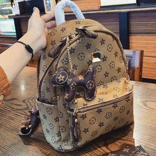 BALO ĐI HỌC, ĐI CHƠI ĐỰNG ĐƯỢC SÁCH VỞ SIZE 32 KÈM MÓC TREO CÚN WH324 - WINNIE HOUSE