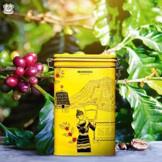 Cà phê rang xay Volcanic Coffee cà phê nguyên chất Robusta 350g - Hộp sắt giá sỉ