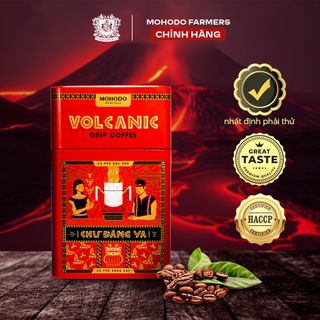 Cà phê phin giấy Mohodo Volcanic Coffee nghuyên chất từ hạt cà phê Arabica và Robusta cao cấp 100g - Hộp sắt giá sỉ