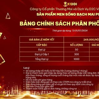 TUYỂN ĐẠI LÝ NHÀ PHÂN PHỐI SẢN PHẨM MEN SỐNG BẠCH MAI PRO