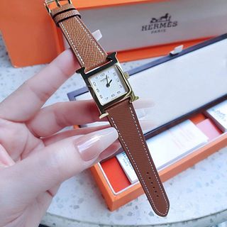 ĐỒNG HỒ NỮ CAO CẤP HEMES DÂY DA MẶT SỐ NIỀNG TRƠN VÀNG 3