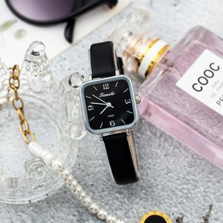 Đồng hồ nữ Timele mặt vuông thời trang 2