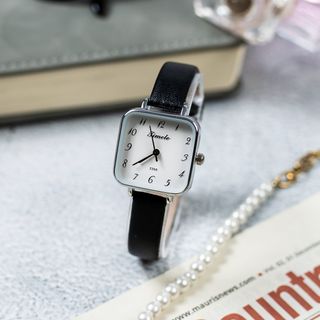 Đồng hồ nữ Timele mặt vuông thời trang 4