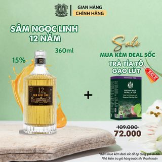 Sâm Ngọc Linh Ngâm Mohodo 12 Năm Bồi Bổ Sức Khỏe  - 500ml