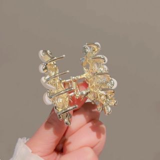 Kẹp tóc ngoạm càng cua mẫu mới đính đá mắt mèo