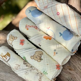 [KHĂN SỮA MUSLIN] KHĂN SỮA XÔ MUSLIN CAO CẤP SIÊU MỀM MẠI THẤM HÚT TỐT CHO TRẺ SƠ SINH - HÀNG LOẠI 1 (2 lớp & 4 lớp)