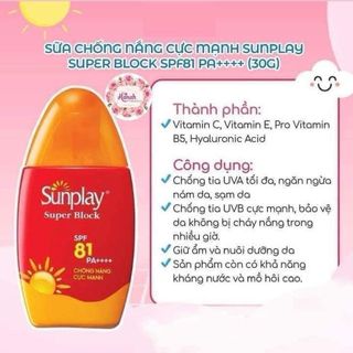 Chống nắng cực mạnh Sunplay dạng sữa giá sỉ