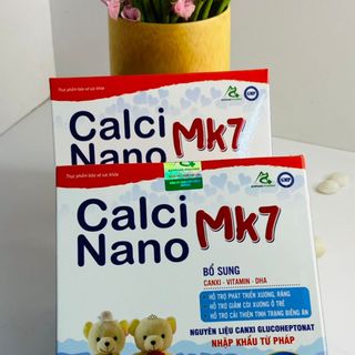 Ống Uống Bổ Sung Canxi, Vitamin ,DHA CALCI NANO MK7 Giúp Phát Triển Răng, Xương,Giảm Còi Xương Ở Trẻ Hộp 20 Ống- DƯỢC PHẨM AVIPHAR