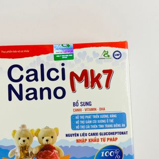 Ống Uống Bổ Sung Canxi, Vitamin ,DHA CALCI NANO MK7 Giúp Phát Triển Răng, Xương,Giảm Còi Xương Ở Trẻ Hộp 20 Ống- DƯỢC PHẨM AVIPHAR
