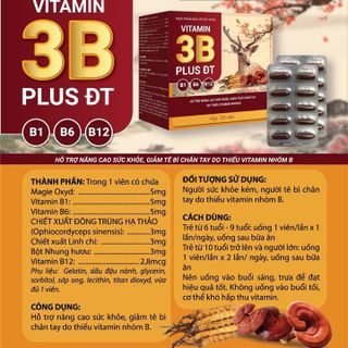 Viên Uống Bổ Sung Vitamin 3B PLUS ĐT Hộp 100 Viên - DƯỢC PHẨM AVIPHAR