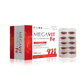 Viên Uống Bổ Sung Sắt MEGAVIT FE - DƯỢC PHẨM AVIPHAR