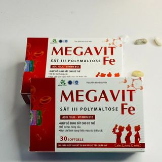 Viên Uống Bổ Sung Sắt MEGAVIT FE - DƯỢC PHẨM AVIPHAR