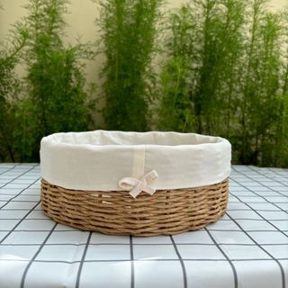 Rổ đựng trái cây hàng thủ công mũ nghệ size 25cm