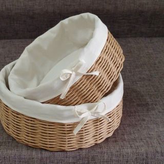 Rổ đựng trái cây hàng thủ công mũ nghệ size 25cm