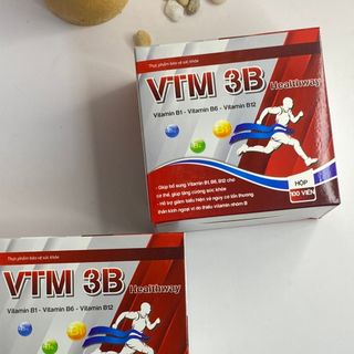 Viên Uống Bổ Sung Vitamin B1,B6,B12 VTM 3B HEALTHWAY Giúp Tăng Cường Sức Khỏe Hộp 100 Viên- DƯỢC PHẨM AVIPHAR