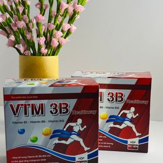 Viên Uống Bổ Sung Vitamin B1,B6,B12 VTM 3B HEALTHWAY Giúp Tăng Cường Sức Khỏe Hộp 100 Viên- DƯỢC PHẨM AVIPHAR