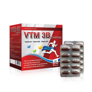 Viên Uống Bổ Sung Vitamin B1,B6,B12 VTM 3B HEALTHWAY Giúp Tăng Cường Sức Khỏe Hộp 100 Viên- DƯỢC PHẨM AVIPHAR