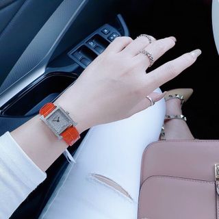 ĐỒNG HỒ NỮ CAO CẤP HEMES DÂY DA MẶT ĐÍNH FULL ĐÁ 1