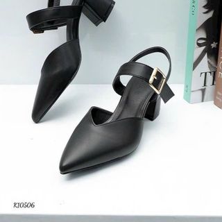 Giày cao gót nữ 7cm, phong cách công sở, chất liệu da mờ cao cấp, mềm mại,bịt mũi - G07