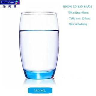 BỘ 6 LY THỦY TINH LUMINARC XANH J1585 350ML