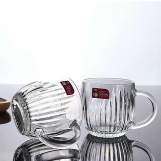 BỘ 6 LY THUỶ TINH CÓ QUAI RED CHERY 230ML