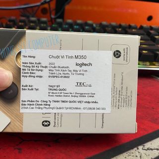 Chuột không dây Logitech M350 - Hàng Chính Hãng - Bảo Hành 1 Năm