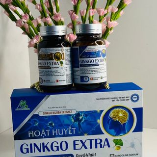 Hoạt Huyết Dưỡng Não GINKO EXTRA DAY & NIGHT Hổ Trợ Hoạt Huyết , Tăng Cường Tuần Hoàn Não, Giảm Mất Ngủ Đau Đầu Chóng Mặt Hộp 60 Viên