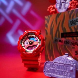 ĐỒNG HỒ NAM NỮ CAO CẤP CASYO GSKOCK TIGER ĐỎ FULLBOX