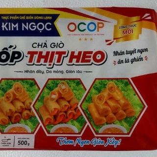 CHẢ GIÒ XỐP KIM NGỌC HỘP 500GR - KHOẢNG 30 CUỐN - KHO CHUYÊN SỈ GIÁ TỐT giá sỉ