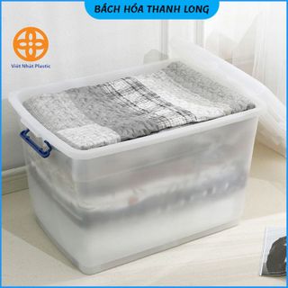 Thùng nhựa đựng đồ cỡ lớn có bánh xe Việt Nhật, đựng quần áo siêu bền, sắp xếp đồ đạc nhiều kích cỡ 30l-55L-75L-85L