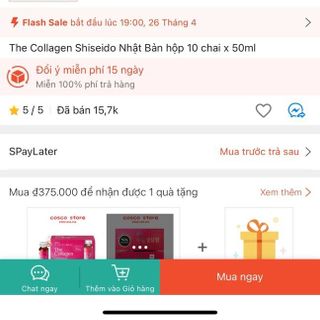 Nước uống the collagen shi seido