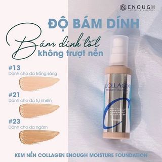 Kem Nền Collagen Căng Bóng Da Chống Nắng ENOUGH Collagen Moisture Foundation SPF15