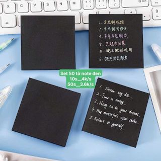 Set 50 tờ note đen