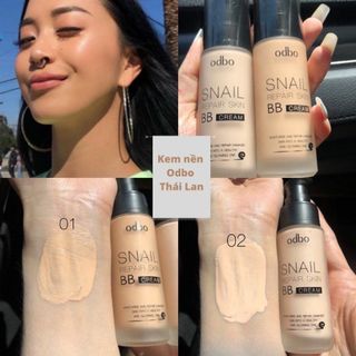 Kem Nền Odbo Snail Repair Skin Nâng Tone Tự Nhiên 30ml