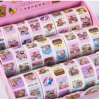 Lố 24 cuộn sticker capybara SZ278
