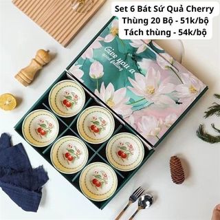 Set 6 Bát Sứ Đủ Họa Tiết (Thùng 20 bộ)