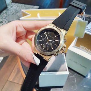 ĐỒNG HỒ NAM CAO CẤP M KORS 8445 DÂY CAO SU MÁY NHẬT