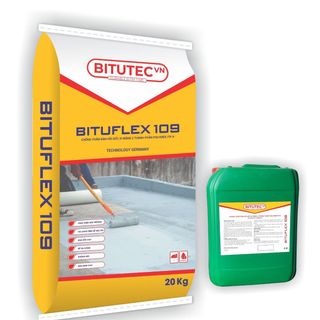 Bituflex 109 BITUTEC chống thấm 2 thành phần gốc xi măng, chống thấm lộ thiên, chống thấm tầng hầm, chống thấm mái, chống thấm ban công, chống thấm nhà vệ sinh cũ và giá sỉ