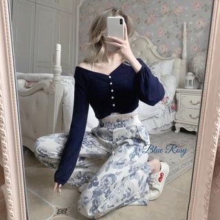 Unique quần ống rộng In Họa Tiết Hoa Thanh Lịch Dành Cho Nữ Unisex