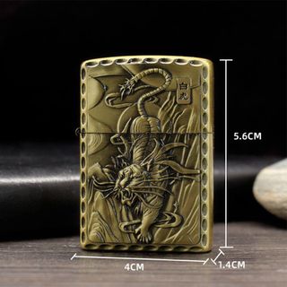 BẬT LỬA ZIPPO KHẮC NỔI HÌNH HỔ CỔ - XÀI XĂNG